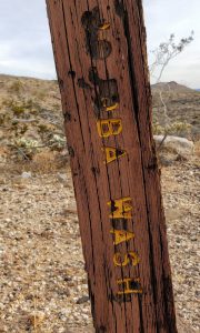 Old trail marker